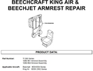 Tossington Armrest Repair - Catalog Sheet