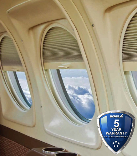 King Air Regal Pleated Window Shades, 90 & 200 Series